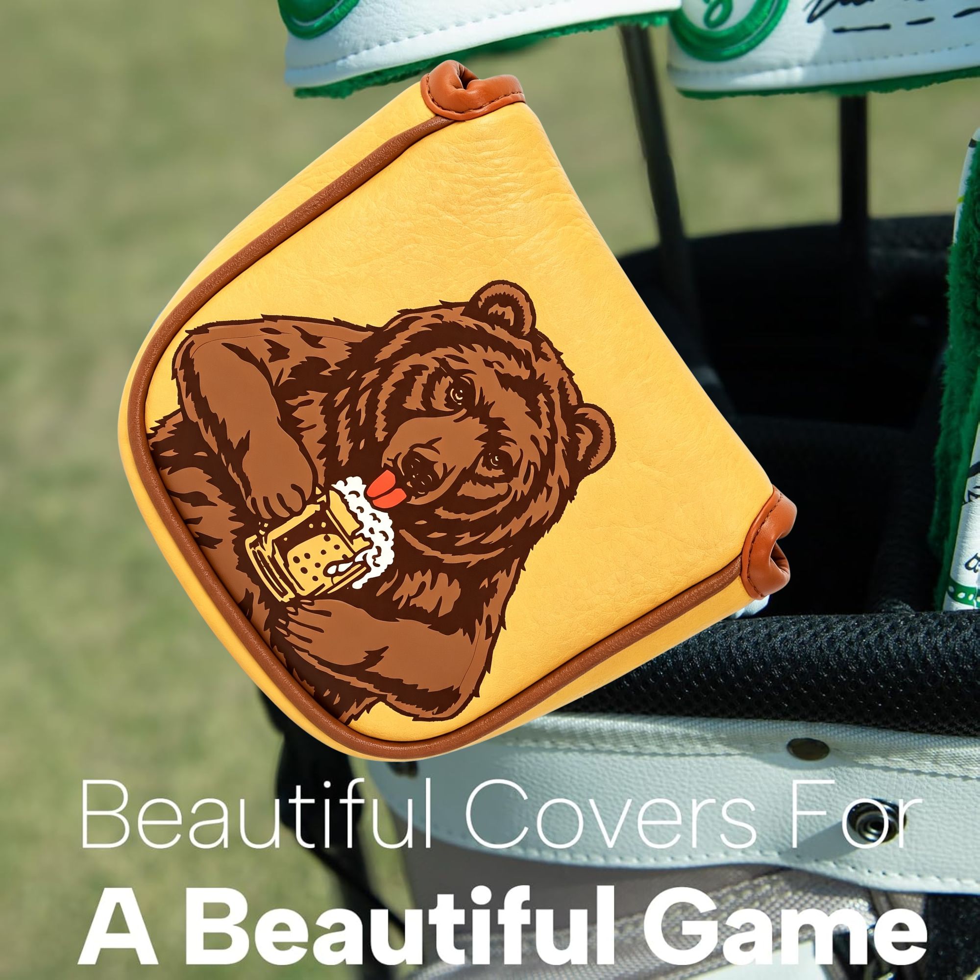 대부분의 브랜드에 적합한 맥주곰 디자인의 해골 자수 골 - Golf Tees 리뷰 및 가격