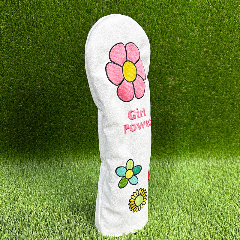 플라워 골퍼 선물용 골프 클럽 헤드 커버, 고급 흰색  - Golf Driver 리뷰 및 가격