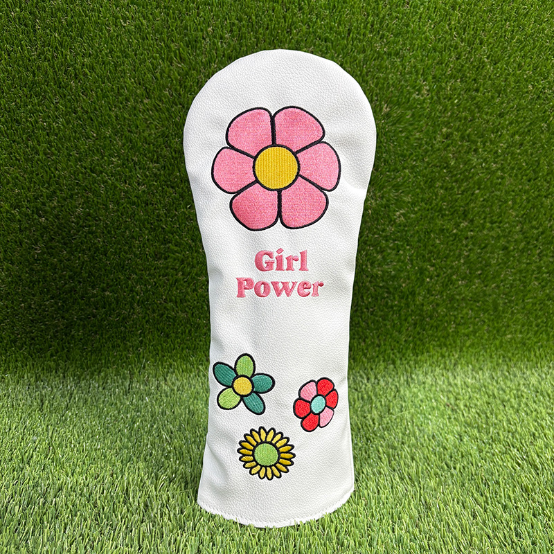 플라워 골퍼 선물용 골프 클럽 헤드 커버, 고급 흰색  - Golf Driver 리뷰 및 가격