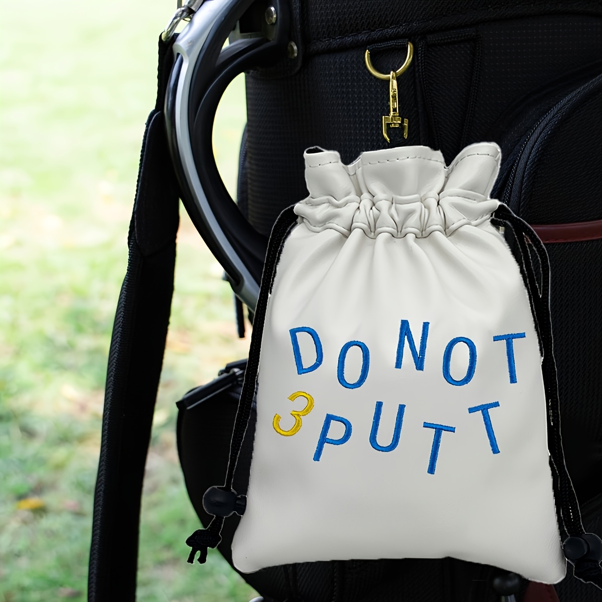 골프공 가방 1개, 정교한 자수가 있는 PU 소재, 휴 - Golf Bag 리뷰 및 가격