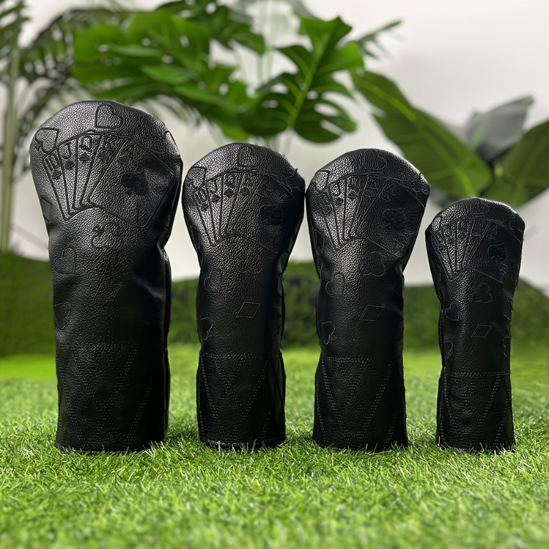 레트로 블랙 포커 골프 클럽 헤드 커버 - 두꺼운 충돌 - Golf Clubs 리뷰 및 가격